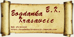 Bogdanka Krasavčić vizit kartica